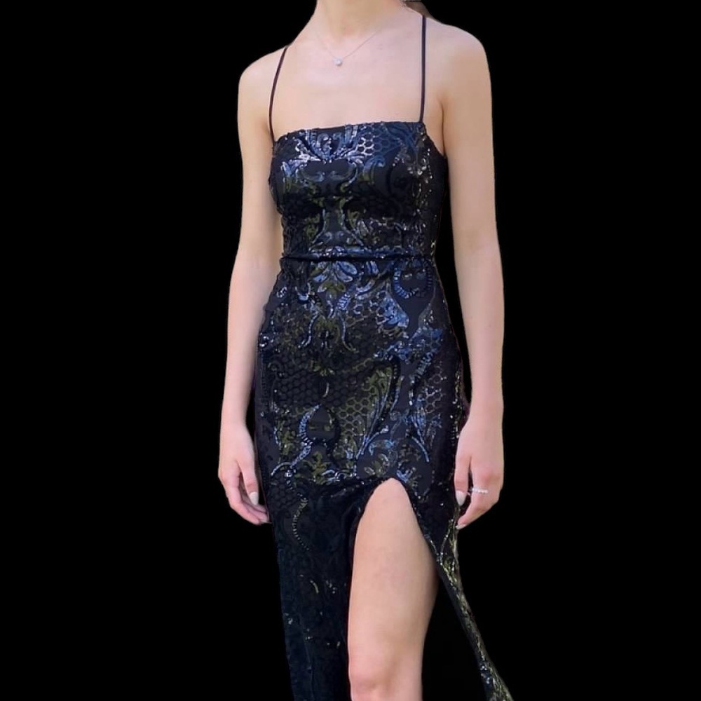 Formal black long dress